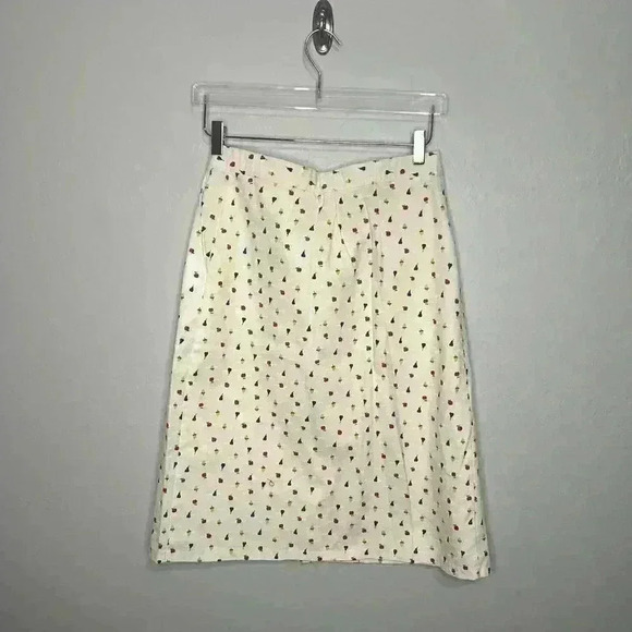 Vintage Madison Button Down Fruit Pencil Skirt Size 8 - Picture 6 of 6